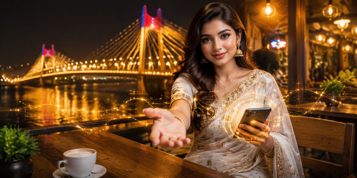 বরিশালে মোবাইলে পেমেন্ট করছেন একজন ব্যবহারকারী